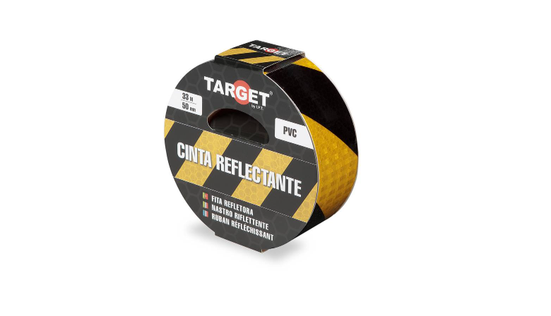 Fita Refletora Amarelo/Preto 33Mx50mm