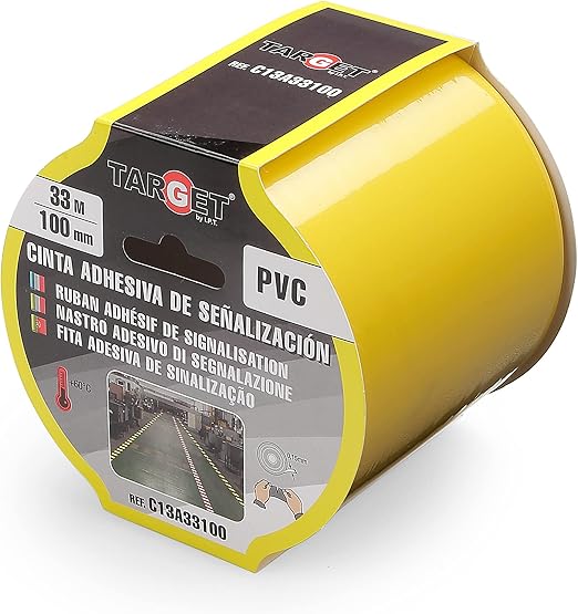 Fita Adsiva Marcação Amarela 33Mx100mm
