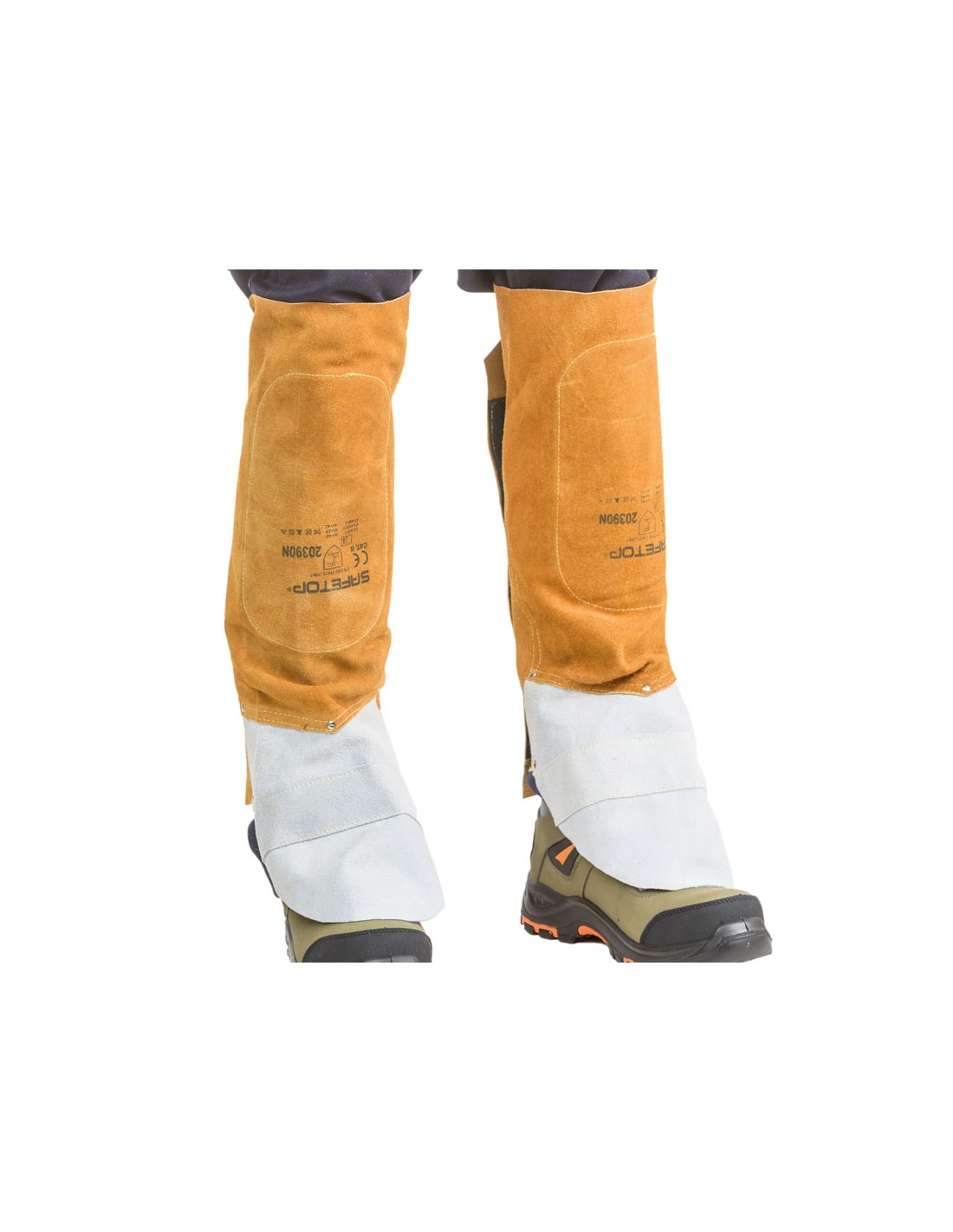 Caneleira C/ Cobre Pés de Soldadura em Couro