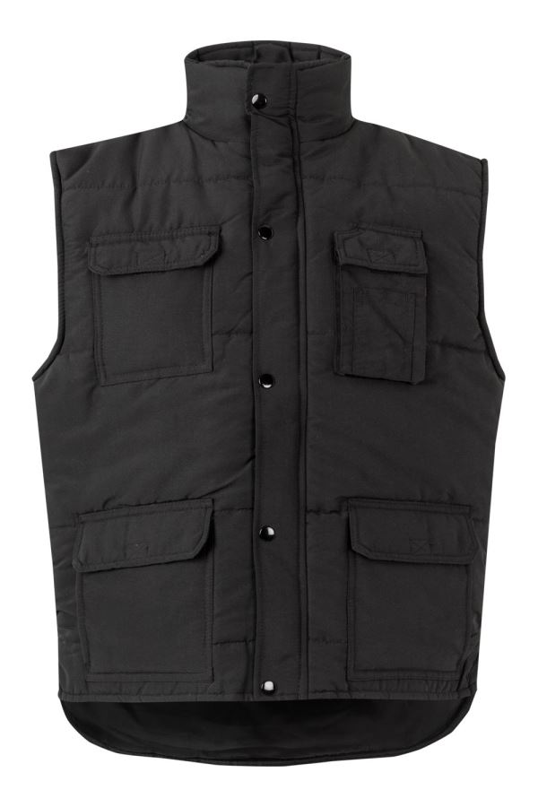 Colete Acolchoado Multibolsos Preto