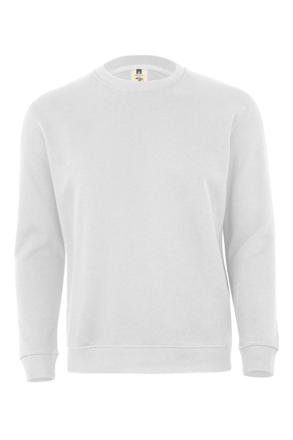 Sweat-Shirt Manga Comprida Branco