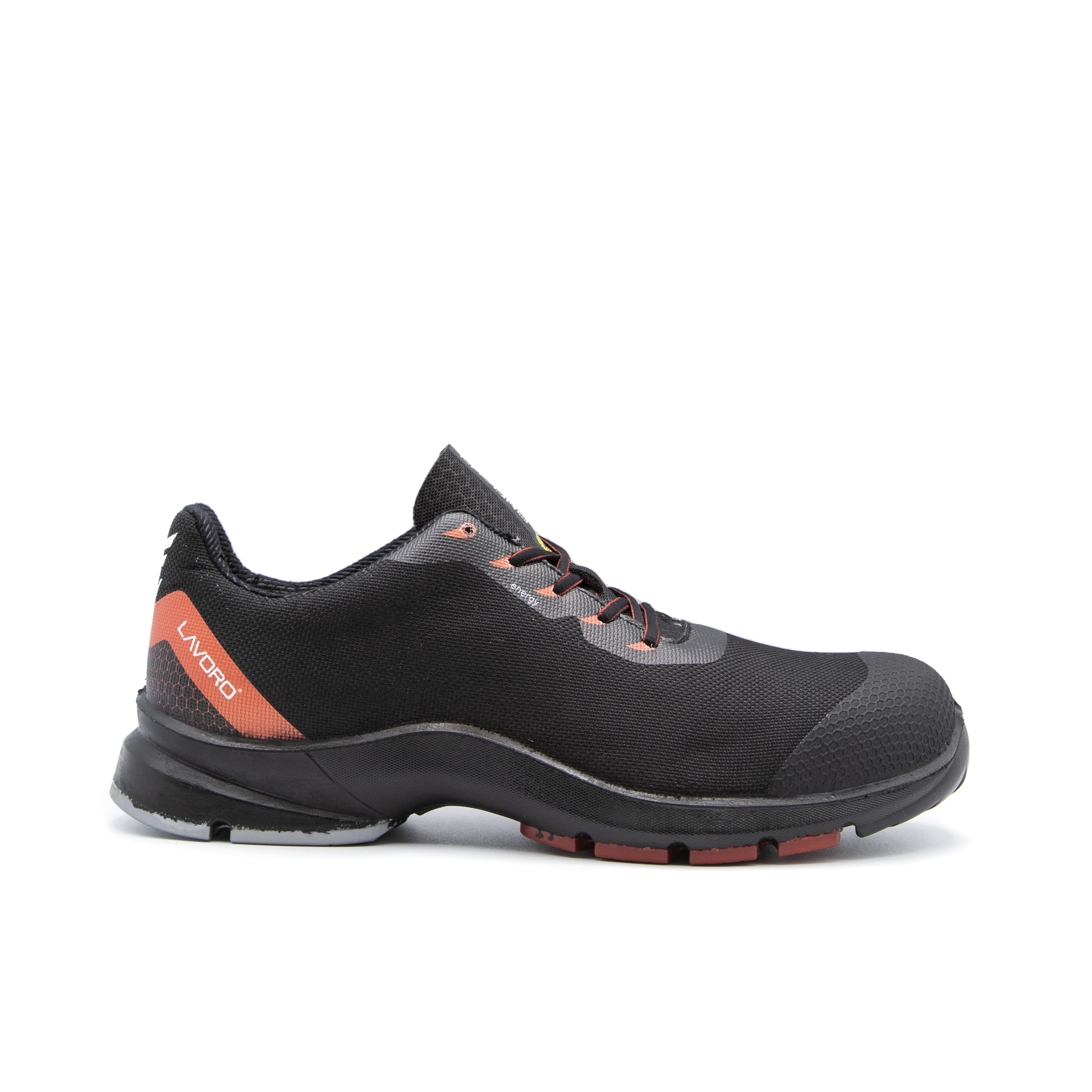 Sapato Proteção Compósito HYBRID Black/Red S3 SRC ESD