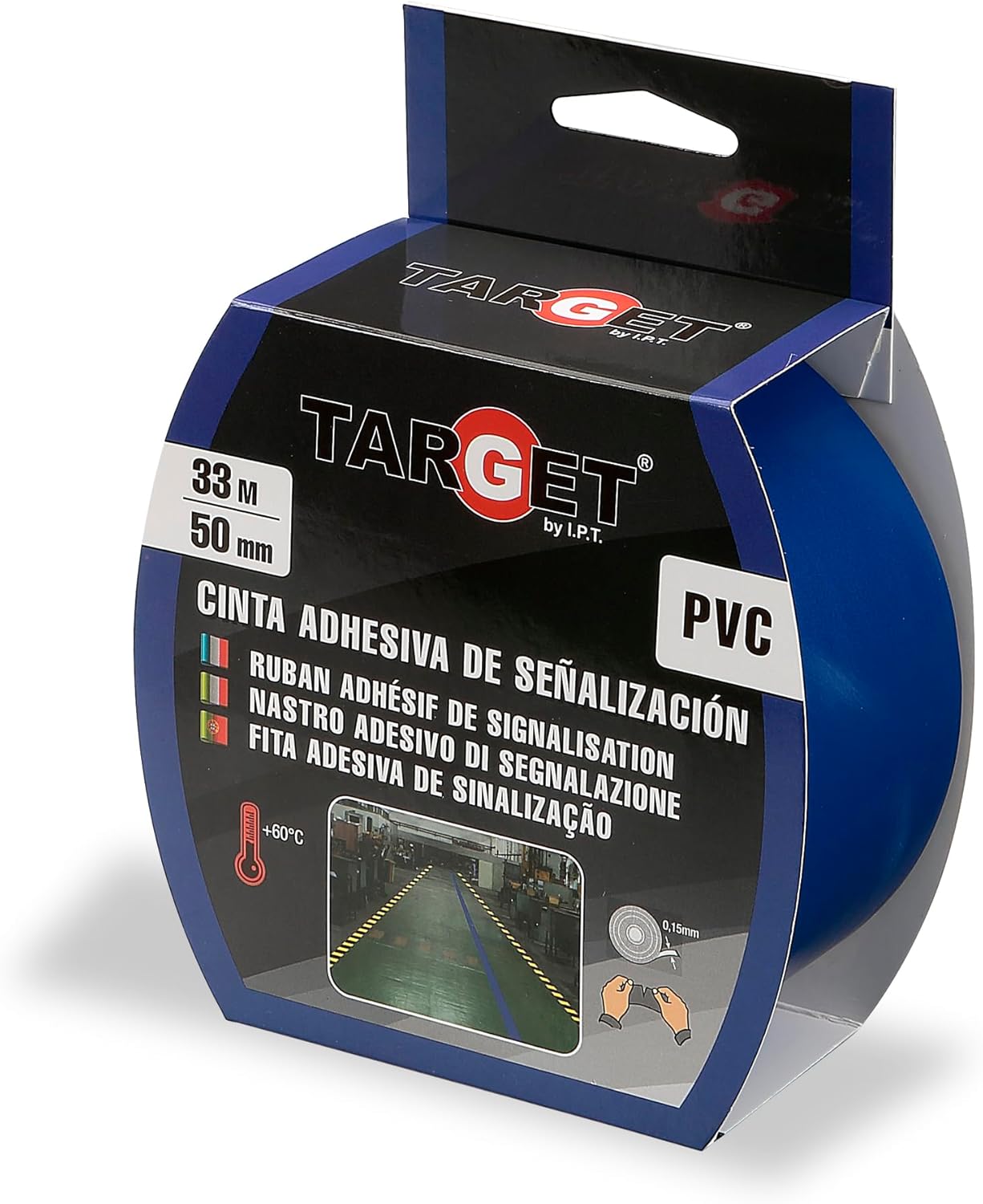 Fita Adsiva Marcação Azul 33Mx50mm