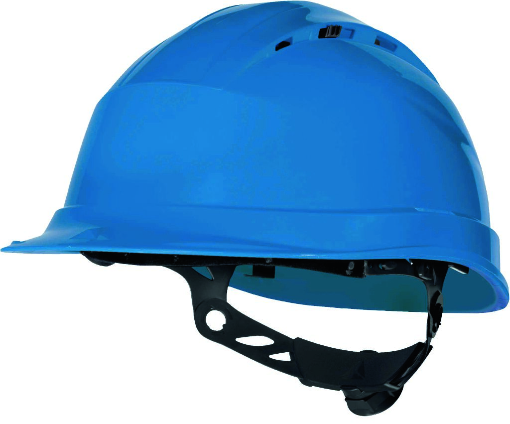 Capacete Ventilado em Polipropileno (PP) Aperto Rotor C/ 8 Pontos Fixação Azul