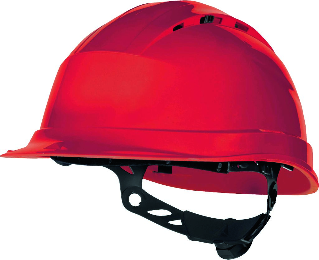 Capacete Ventilado em Polipropileno (PP) Aperto Rotor C/ 8 Pontos Fixação Vermelho