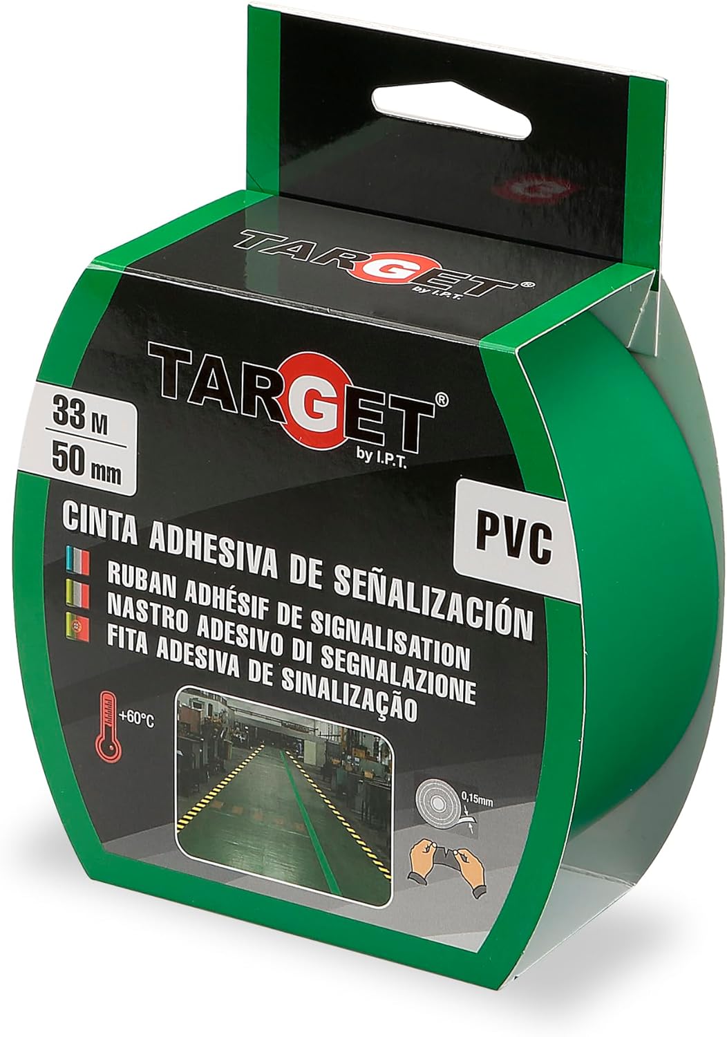 Fita Adsiva Marcação Verde 33Mx50mm