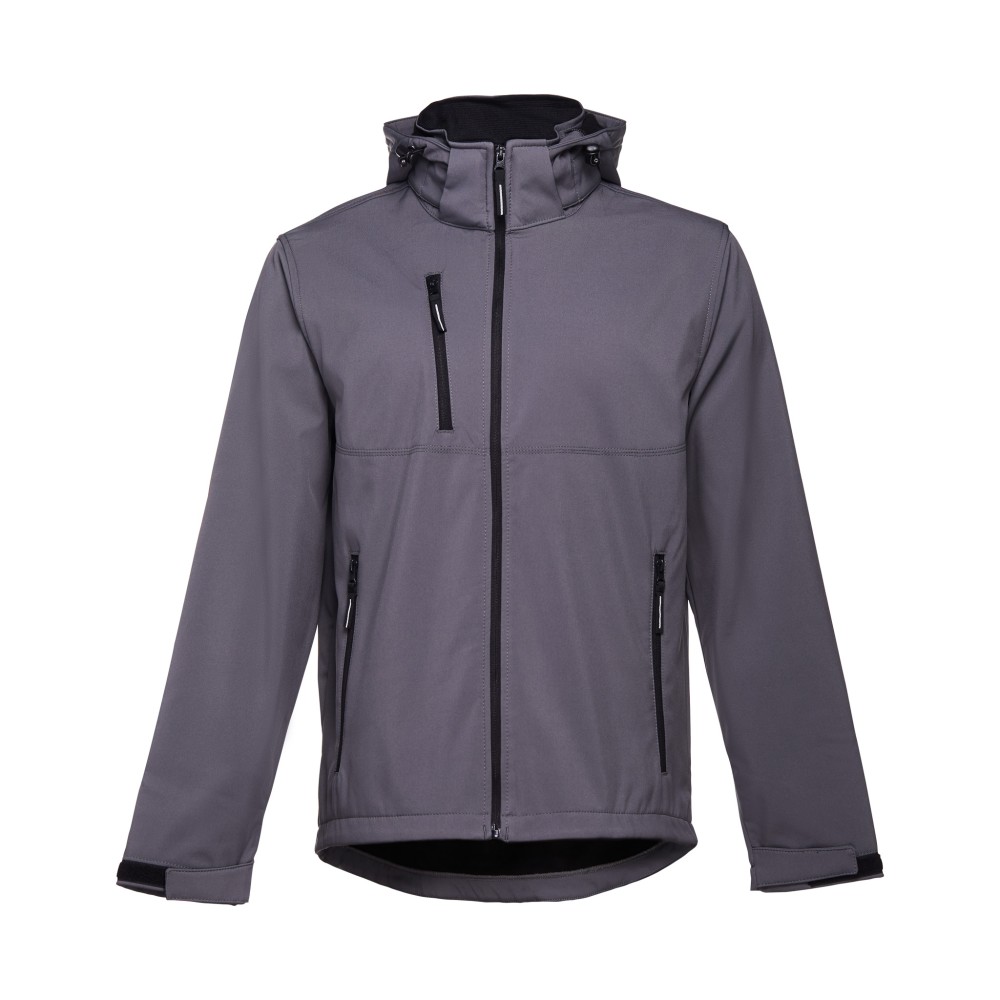 Casaco Softshell C/ Capuz Cor Cinza