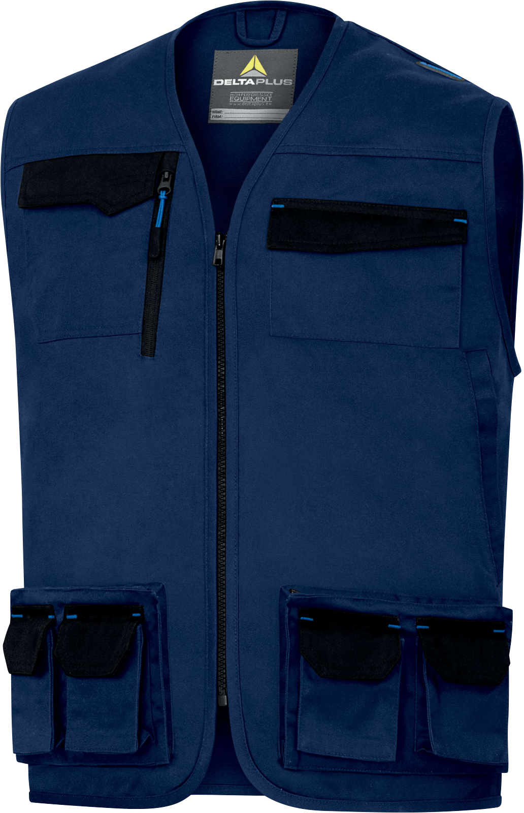 Colete Multibolsos MACH 2 Marinho/ Royal 65% Pol. 35% Alg.