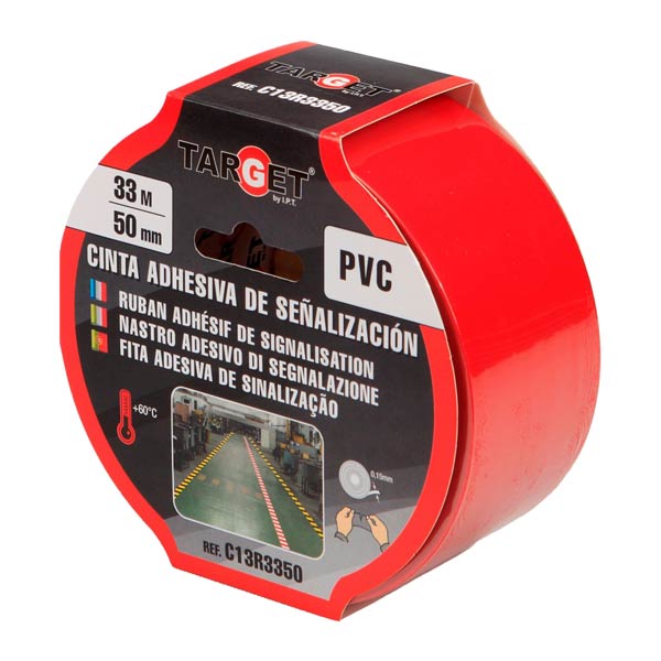 Fita Adsiva Marcação Vermelha 33Mx50mm