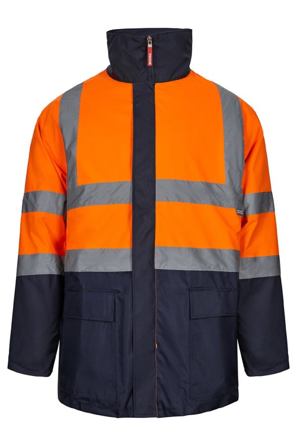 Parka 4 em 1 Alta Visibilidade Laranja/Marinho