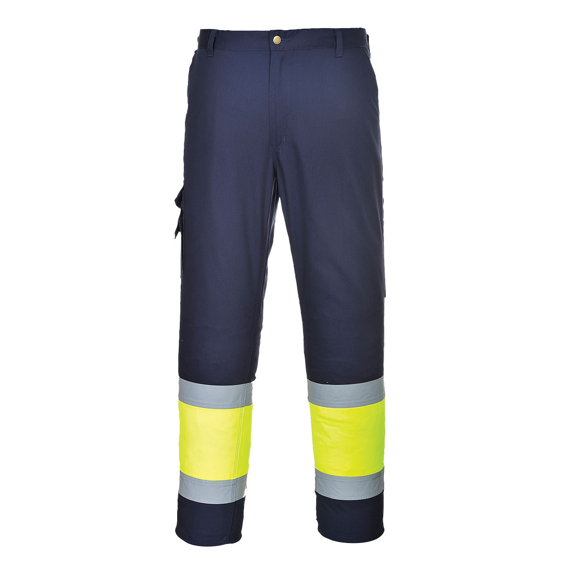 Calças de Alta Visibilidade Azul/Amarelo