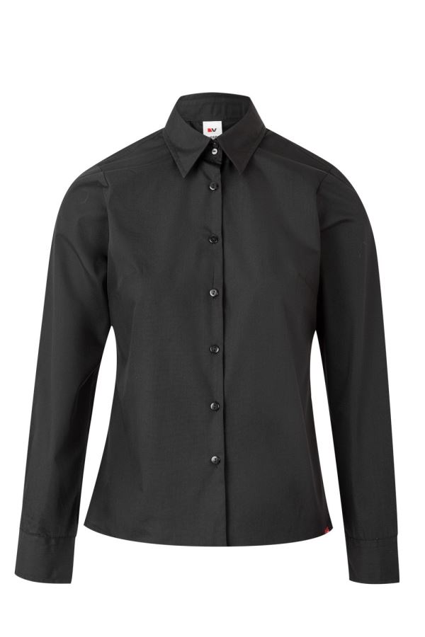 Camisa Preta de Manga Comprida Senhora