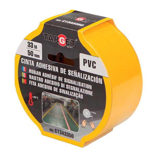 Fita Adsiva Marcação Amarela 33Mx50mm