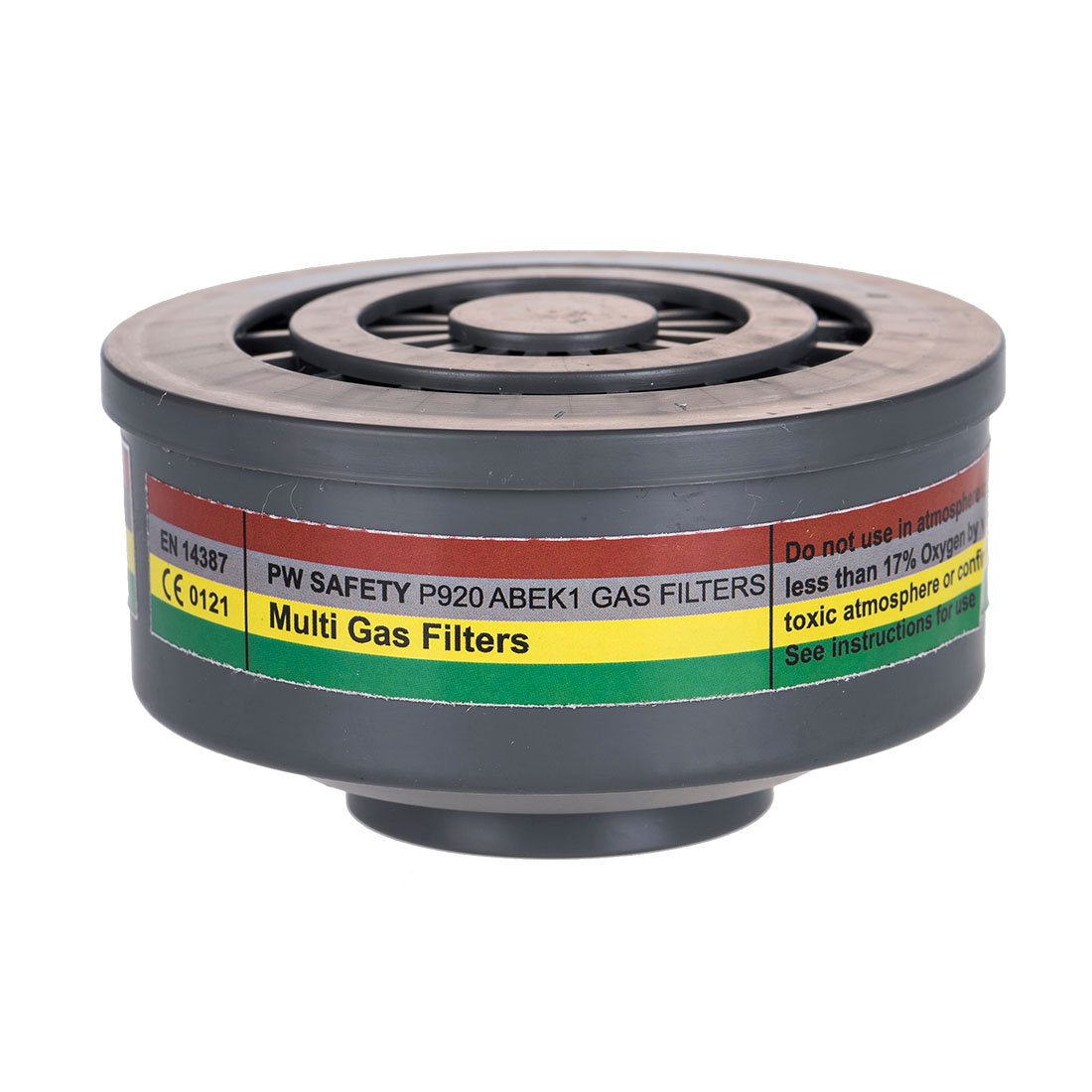 Filtro de Gás ABEK1 Conexão Especial de Rosca Cinzento