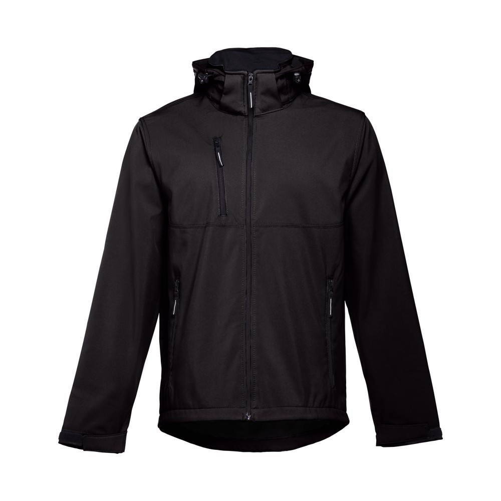 Casaco Softshell C/ Capuz Cor Preto