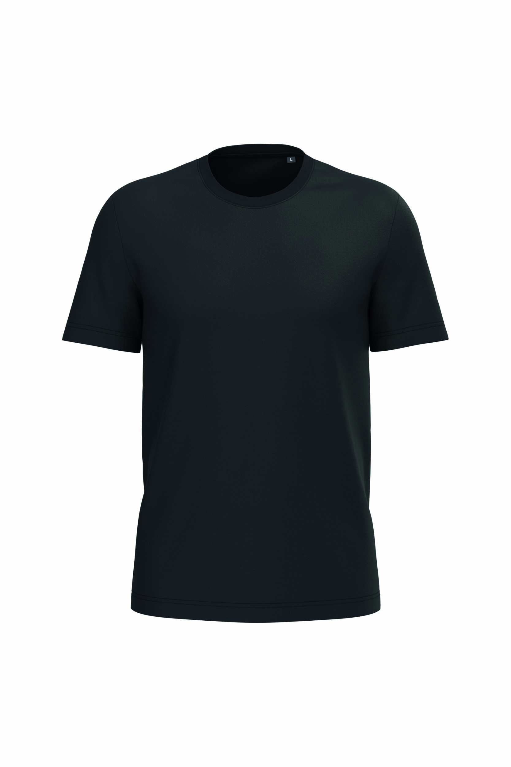 T-shirt Decote Redondo Preto