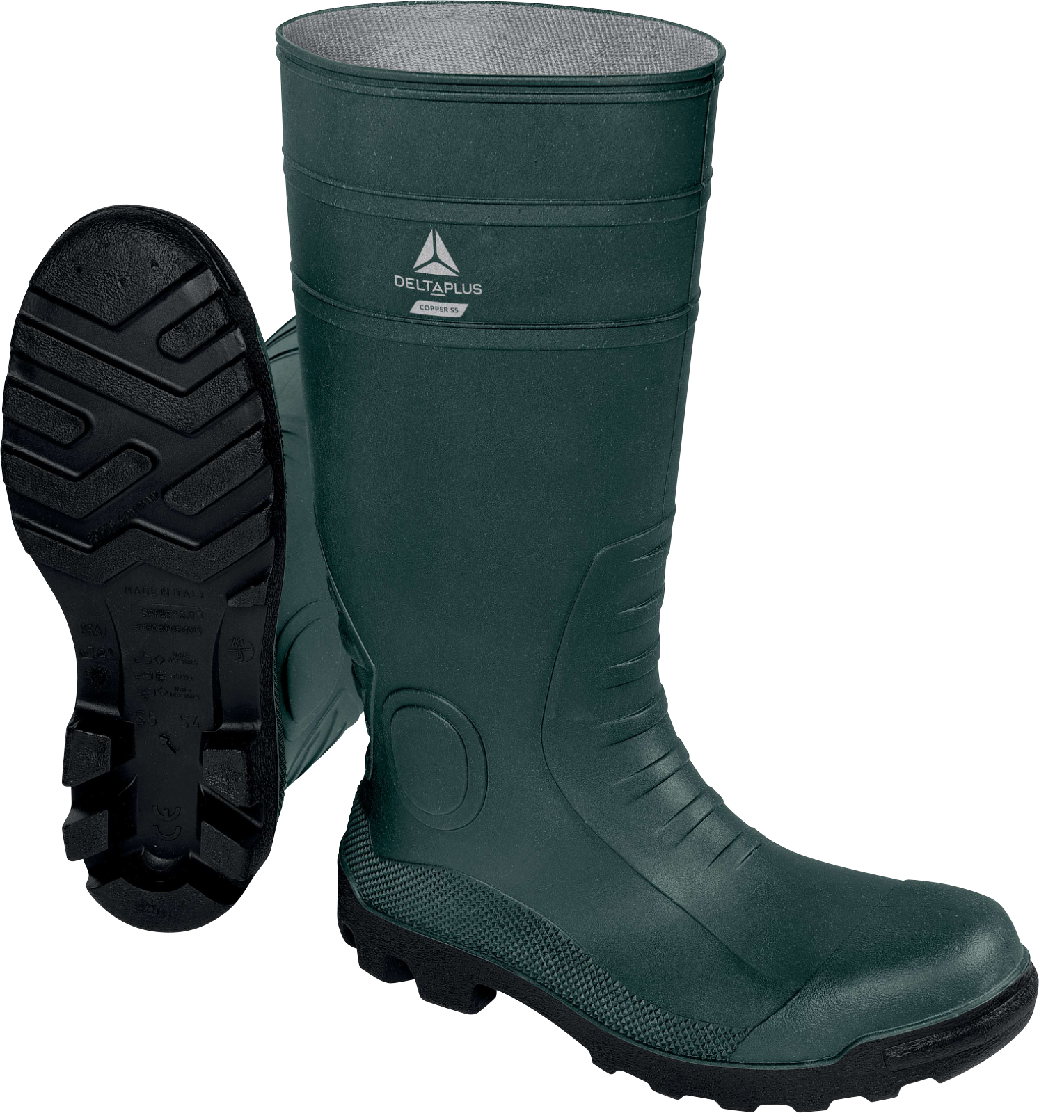 Bota de Água C/Protecção Verde em PVC - S5 SRA