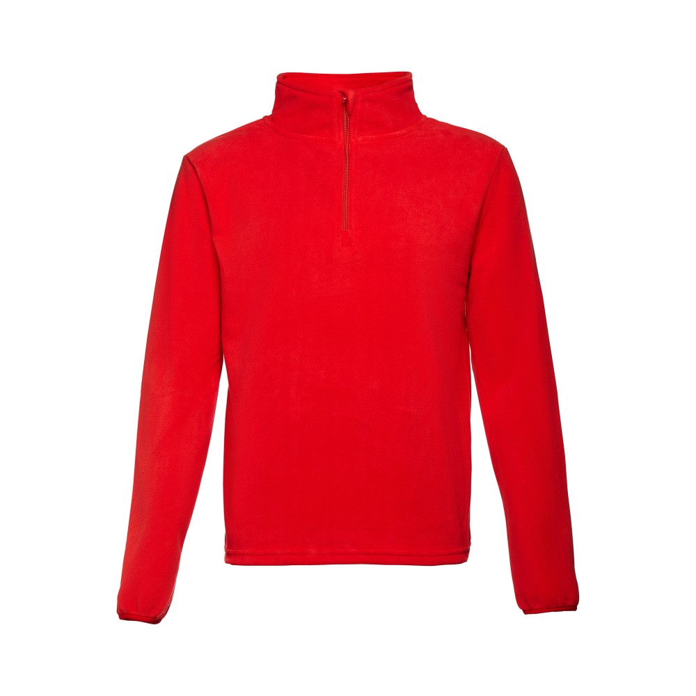 Camisola Polar Meio Feicho Cor Vermelho