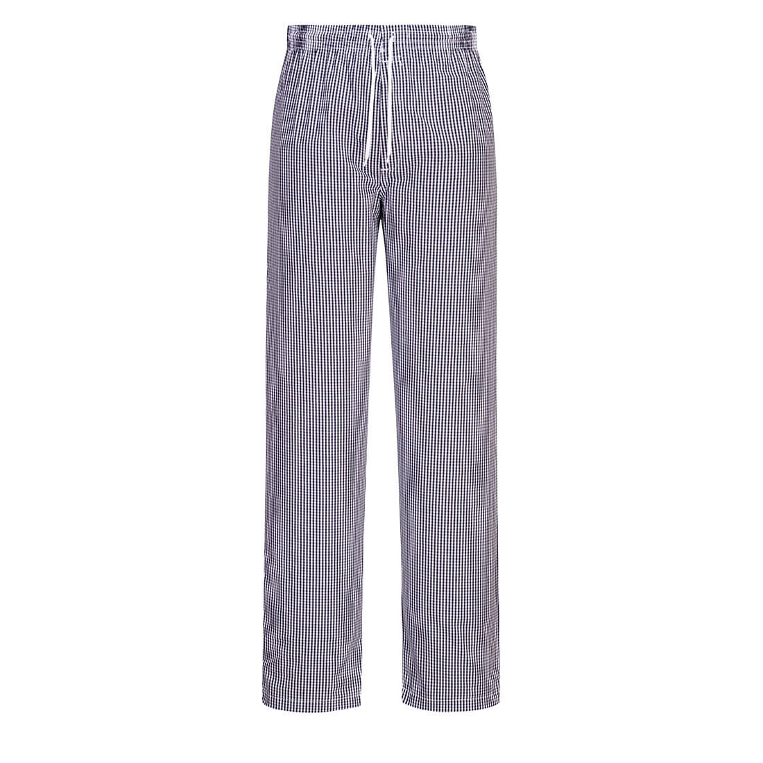 Calça de Chefs Check Xadrez Branco/Azul