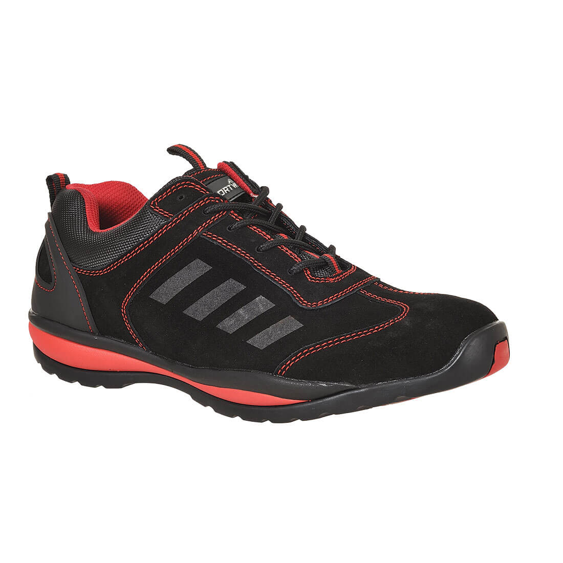 Sapato de Proteção lusum steellite-Preto/Vermelho S1P HRO