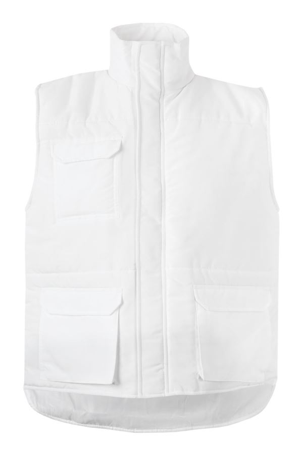 Colete Acolchoado Multibolsos Cor Branco