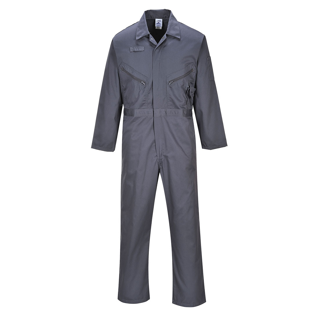 Fato de Macaco 100% Alg. C/Fecho Cor Cinza Graphite
