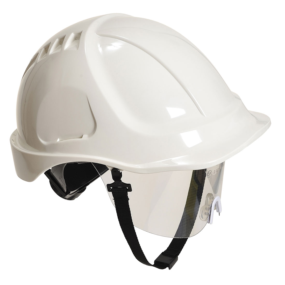 Capacete Endurance Pus (MM) co Viseira, Branco