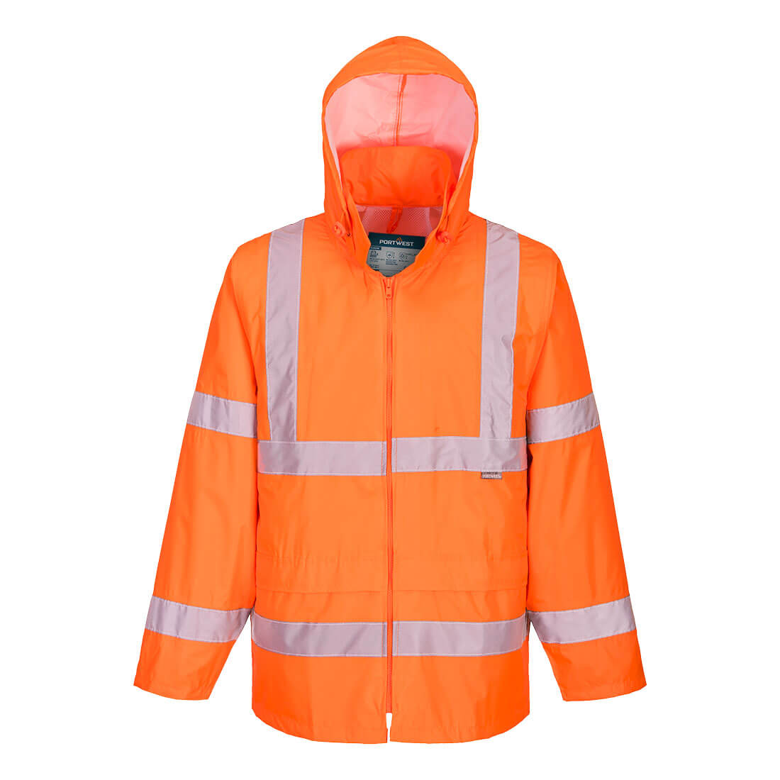 Casaca de Alta Visibilidade para a chuva Laranja