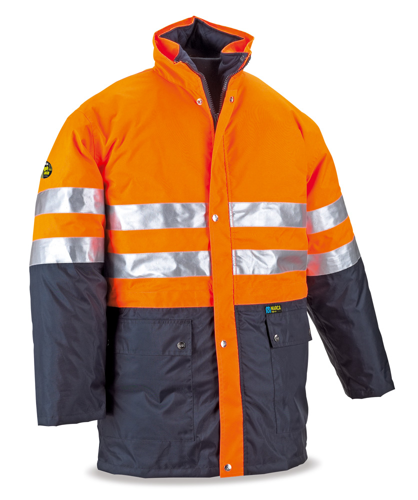 Parka de Alta Visibilidade MIX Laranja/Azul