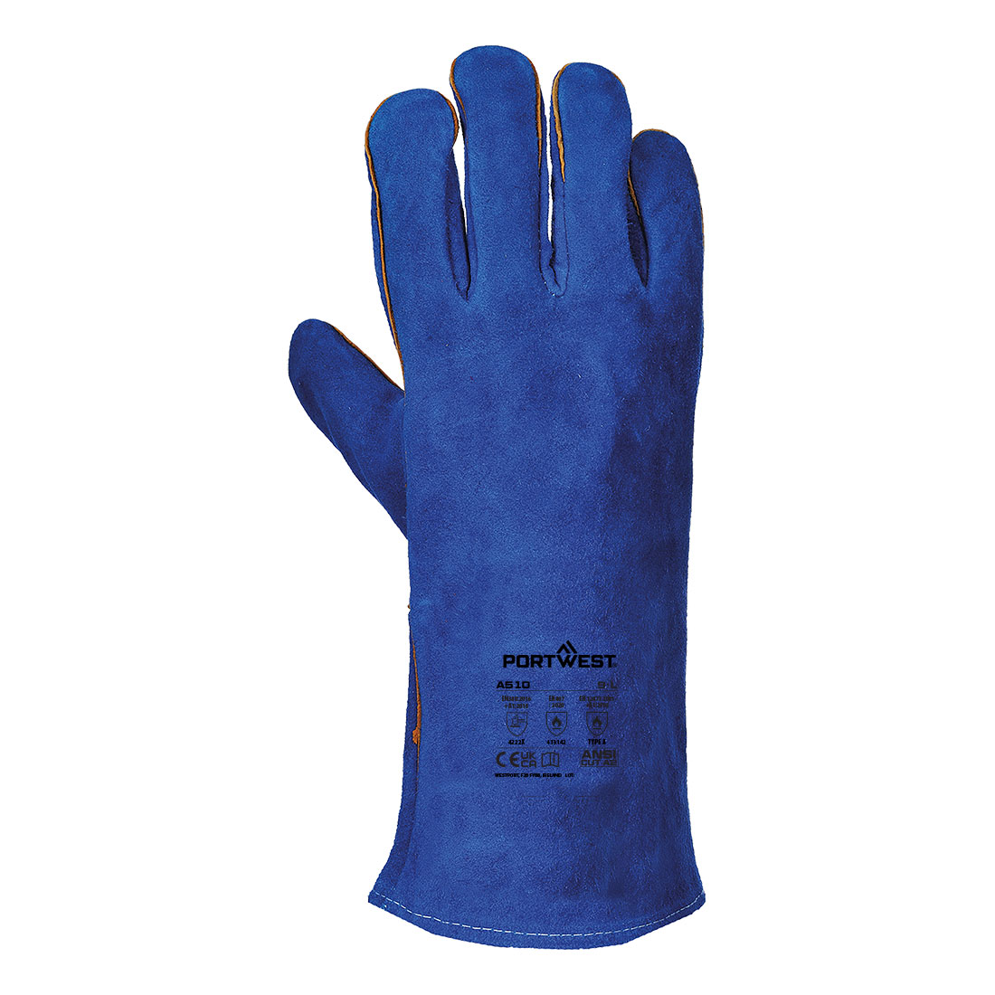 Luva de Soldador Cor Blue Tipo A
