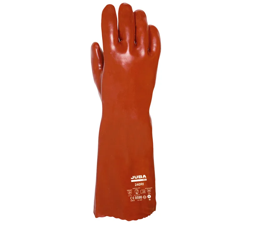 Luva Química Vermelha 40 CM Tº9