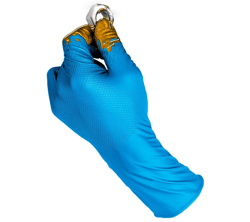 Luvas Nitrilo Amidestro Azul CX 50 UN