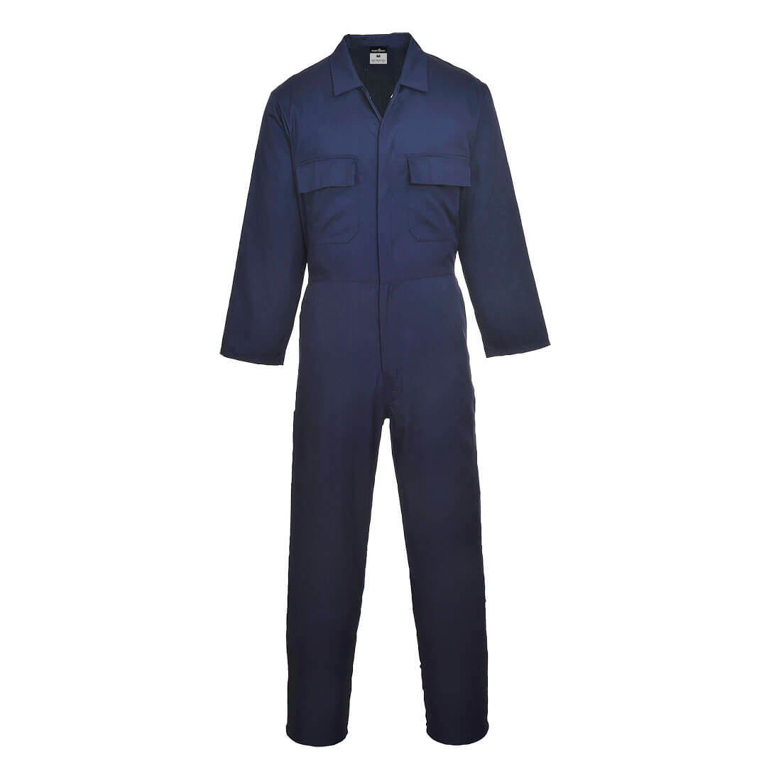 Fato de Macaco  Algodão Euro Work navy azul marinho aperto em molas a frente.